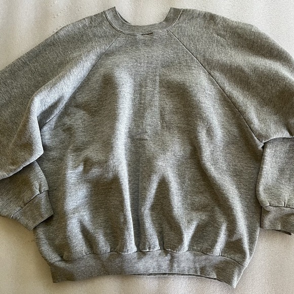 Vintage Fruit Of The Loom Sweatshirt I Love Cats Stitch Look Cottagecore Sz XXL - Picture 7 of 7